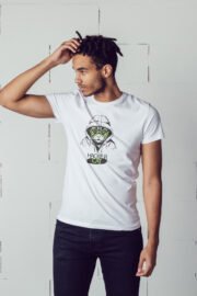 Hacker Cat Baskılı Erkek Oversize T-shirt - Görsel 2