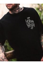 Holiday Forever Baskılı Erkek Oversize T-shirt - Görsel 2