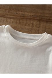 Kadın oversize balance baskılı T-shirt rahat ve şık Tasarım - Görsel 5