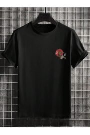 Kaplan Baskılı Erkek Oversize T-shirt - Görsel 4