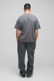 Oversize Erkek Limited Baskılı Detaylı T-Shirt - Görsel 3