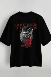 Lucifer Baskılı Oversize T-shirt - Görsel 2