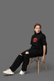 Mars Baskılı Kadın Oversize T-Shirt - Görsel 3