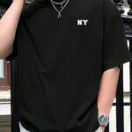 NY Baskılı Unisex Oversize T-Shirt
