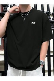NY Baskılı Unisex Oversize T-Shirt