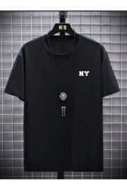 NY Baskılı Unisex Oversize T-Shirt - Görsel 2