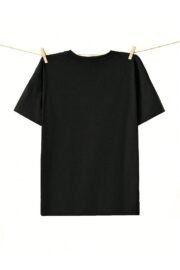 Sanatçı Ayı Baskılı Unisex Siyah Oversize T-shirt - Rahat ve Şık Tasarım - Görsel 2