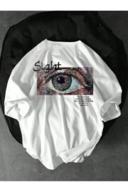 Sight Baskılı Oversize Unisex T-shirt - Rahat ve Şık Tasarım