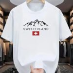 SWITZERLAND Baskılı Unisex Oversize T-Shirt