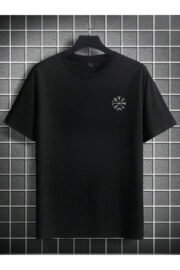 Erkek oversize Viking Sembolü baskılı T-shirt rahat ve şık Tasarım - Görsel 2