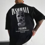 INSOMNIA PARADISE Sırt Baskı Detaylı Erkek Oversize T-shirt