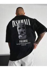 INSOMNIA PARADISE Sırt Baskı Detaylı Erkek Oversize T-shirt