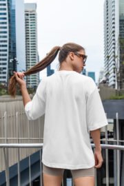 Love Baskılı Kadın Oversize T-Shirt - Görsel 7