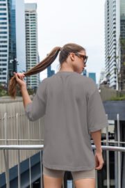 Love Baskılı Kadın Oversize T-Shirt - Görsel 13
