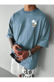 Brooklyn Baskılı Oversize T-Shirt - Görsel 9