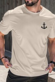 Çapa Baskılı Erkek Oversize T-Shirt - Görsel 6