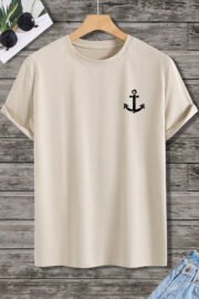 Çapa Baskılı Erkek Oversize T-Shirt - Görsel 8
