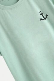 Çapa Baskılı Erkek Oversize T-Shirt - Görsel 12