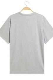 Dikey Paris Baskılı Erkek Oversize T-Shirt - Görsel 16