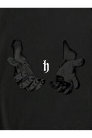 El Baskılı Erkek Oversize T-shirt - Görsel 8