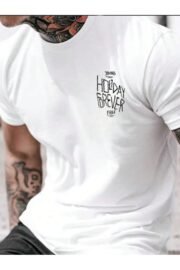 Holiday Forever Baskılı Erkek Oversize T-shirt - Görsel 11
