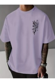 Erkek oversize Japon Kiraz Ağacı baskılı T-shirt rahat ve şık Tasarım - Görsel 26