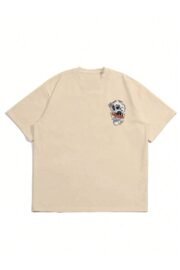 Tropical Kafatası Baskılı Erkek Oversize T-shirt - Görsel 9