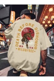 Kaplan Baskılı Erkek Oversize T-shirt - Görsel 8