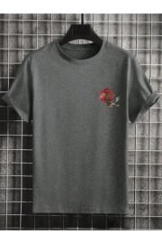 Kaplan Baskılı Erkek Oversize T-shirt - Görsel 16