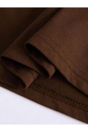Leopar Desenli Kiraz Baskı Detaylı Kadın Oversize T-Shirt - Görsel 7