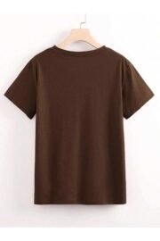 Leopar Desenli Kiraz Baskı Detaylı Kadın Oversize T-Shirt - Görsel 8
