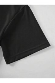 Leopar Desenli Kiraz Baskı Detaylı Kadın Oversize T-Shirt - Görsel 15