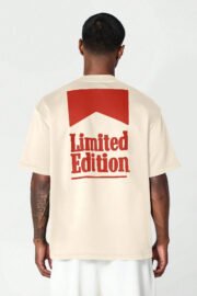Oversize Erkek Limited Baskılı Detaylı T-Shirt - Görsel 5