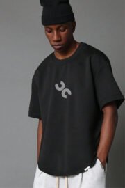 Oversize Erkek Limited Baskılı Detaylı T-Shirt - Görsel 10