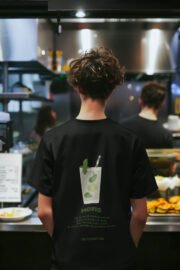Erkek/Kadın Oversize Mojito Sırt Baskı Detaylı T-Shirt - Görsel 4