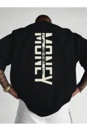 Erkek oversize Money Sırt baskılı T-shirt rahat ve şık Tasarım - Görsel 7