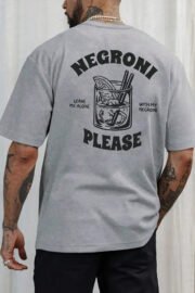 Negroni Sırt Baskılı Oversize T-shirt - Görsel 9
