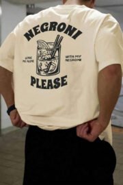 Negroni Sırt Baskılı Oversize T-shirt - Görsel 19