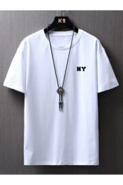 NY Baskılı Unisex Oversize T-Shirt - Görsel 10