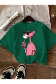 Kadın/Erkek oversize Pembe Panter baskılı T-shirt rahat ve şık Tasarım - Görsel 13