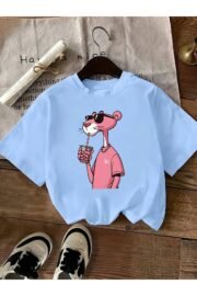 Kadın/Erkek oversize Pembe Panter baskılı T-shirt rahat ve şık Tasarım - Görsel 19