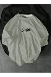 Sight Baskılı Oversize Unisex T-shirt - Rahat ve Şık Tasarım - Görsel 8
