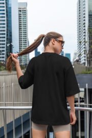 Love Baskılı Kadın Oversize T-Shirt - Görsel 2