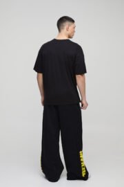 Access Denied Yazılı Siyah Oversize T-shirt - Rahat ve Şık Tasarım - Görsel 2