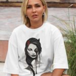 Kadın Baskılı Oversize T-shirt