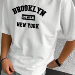 Brooklyn Baskılı Oversize T-shirt