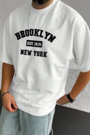 Brooklyn Baskılı Oversize T-shirt