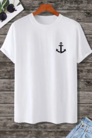 Çapa Baskılı Erkek Oversize T-Shirt - Görsel 2