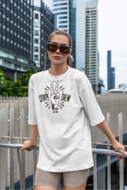 Kadın Carpe Diem Baskılı Oversize T-Shirt