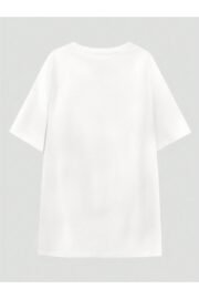 Çicek Ay Baskılı Kadın Oversize T-Shirt - Görsel 2